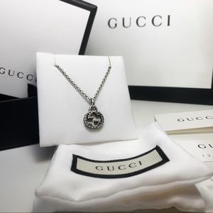 AUTHENTIC GUCCI INTERLOCKING G NECKLACE